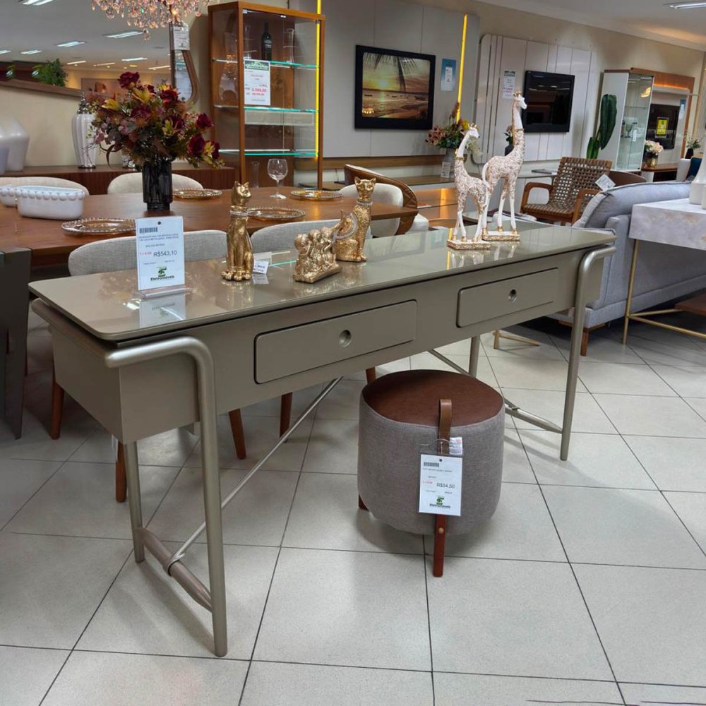 Aparador Coral Laminado com 2 Gavetas Pés em Madeira de Manejo e Travas em Metal Design by Alan Mantovani