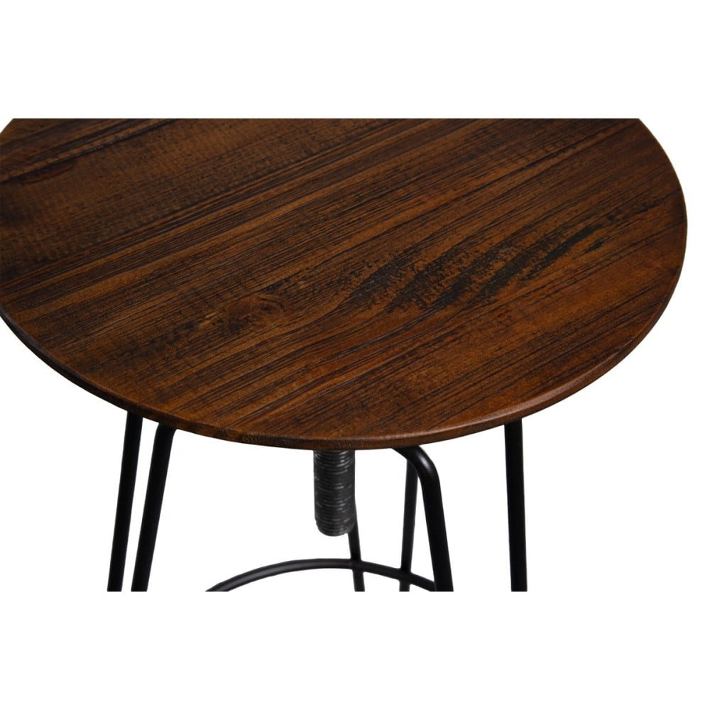 Banqueta Alta Synnus em Madeira de Reflorestamento e Aço Carbono com Regulagem de Altura Design by Pedro Mendes