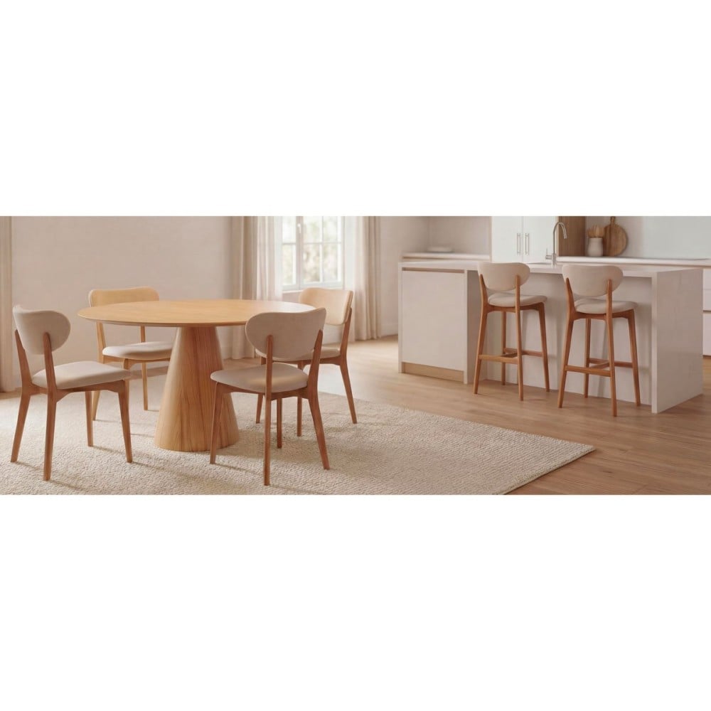 Banqueta Callahan Estofada Design Contemporâneo