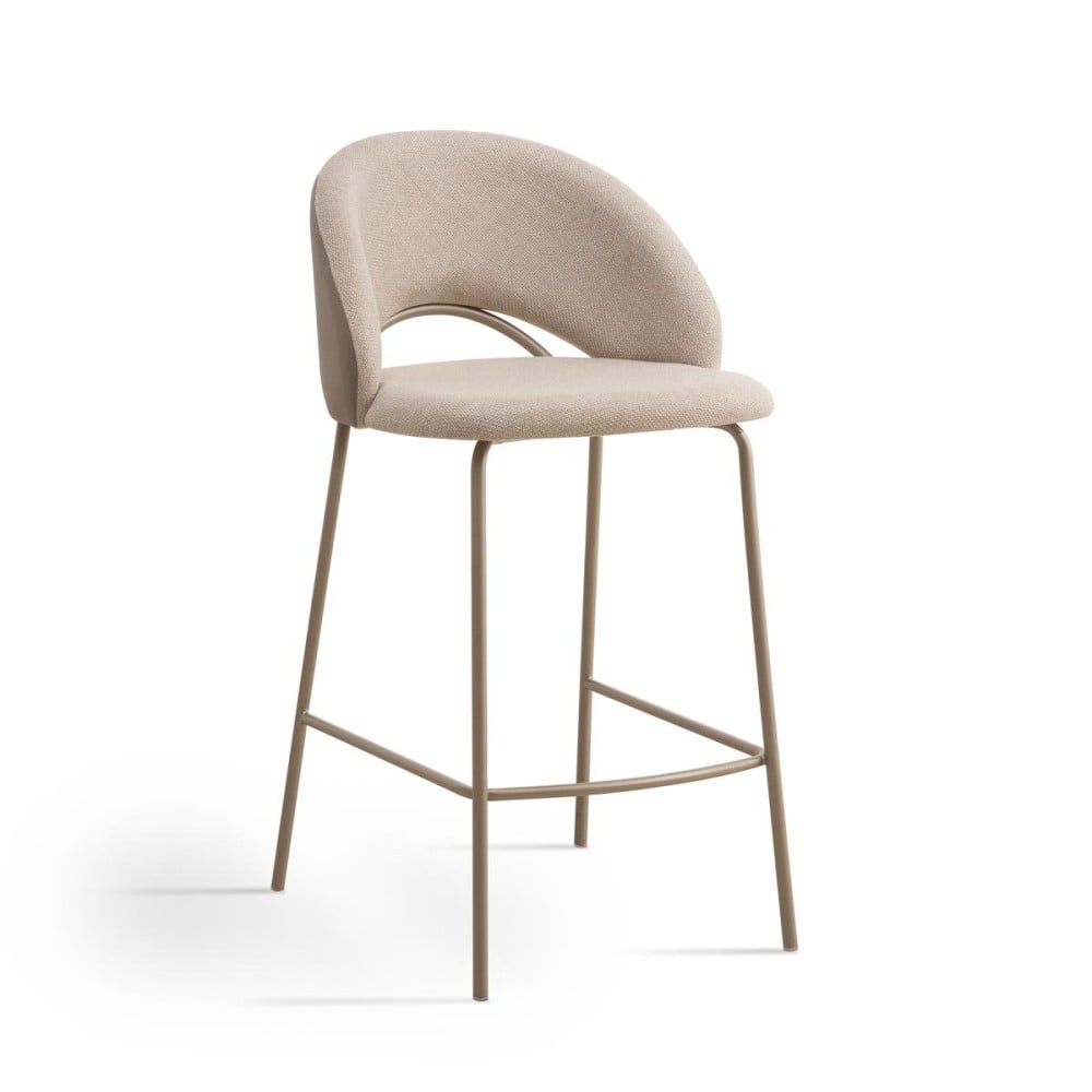 Banqueta Deander Estofada Estrutura Aço Carbono Pintura Eletrostática Design Moderno