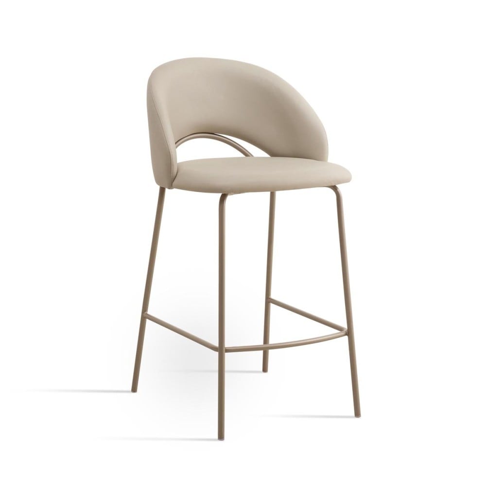 Banqueta Deander Estofada Estrutura Aço Carbono Pintura Eletrostática Design Moderno