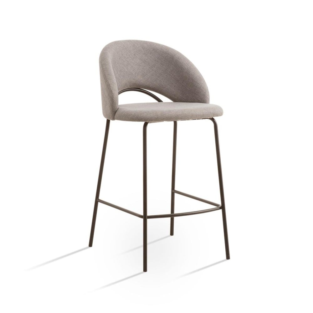 Banqueta Deander Estofada Estrutura Aço Carbono Pintura Eletrostática Design Moderno