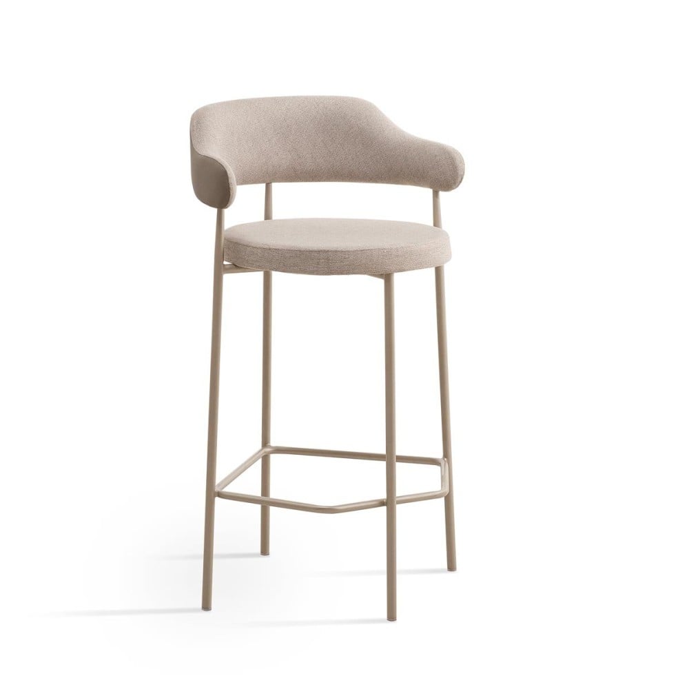Banqueta Dheély Estofada Estrutura Aço Carbono Pintura Eletrostática Design Moderno