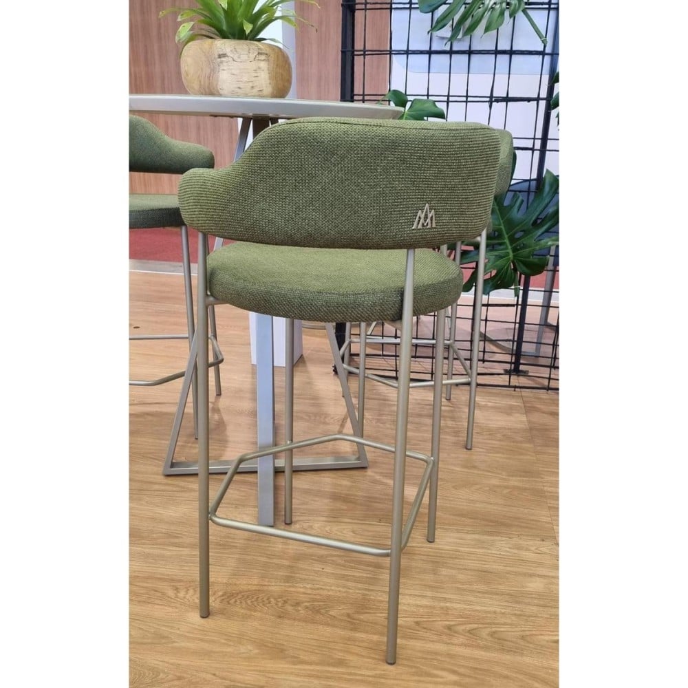 Banqueta Dheély Estofada Estrutura Aço Carbono Pintura Eletrostática Design Moderno