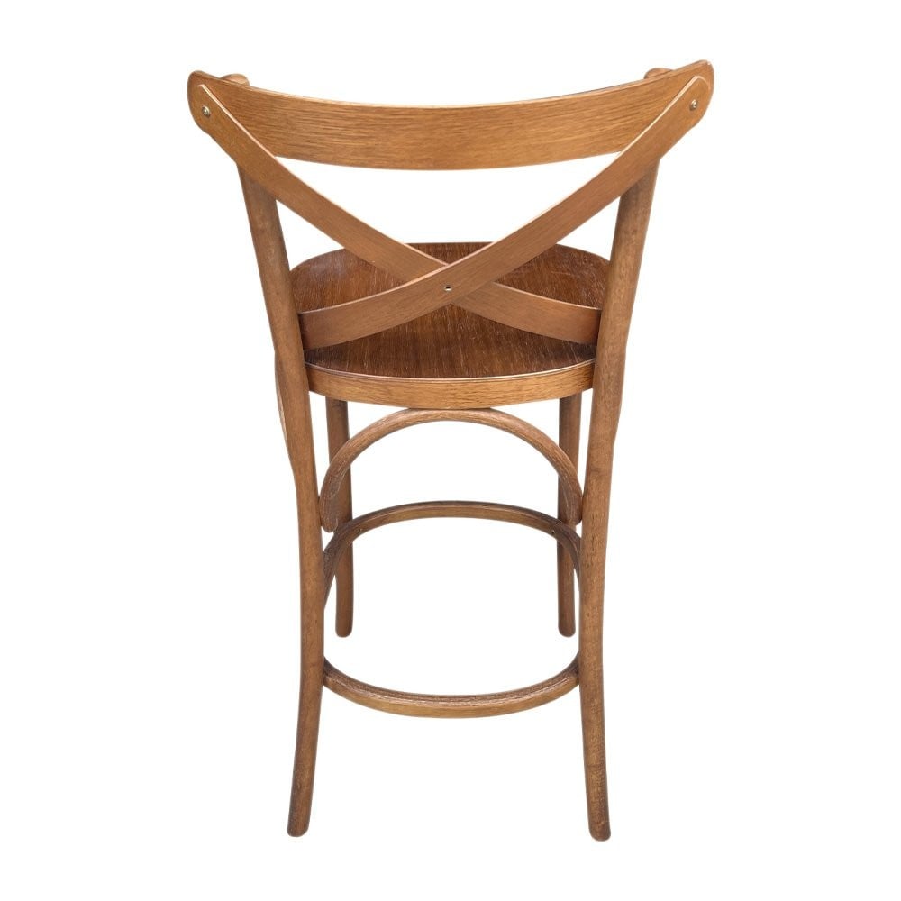 Banqueta X Madeira Maciça Design by Michael Thonet