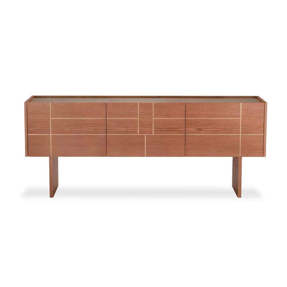 Buffet Pether II com Portas e Gavetas Tampo com Pintura Laca Estrutura Lâmina de Carvalho Design by Emerson Borges