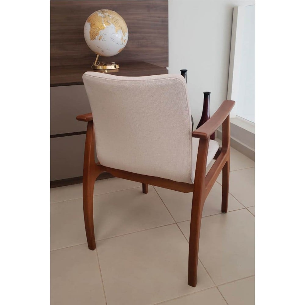 Cadeira Areta Estofado Anatômico Design Contemporâneo Design by Estúdio Casa A