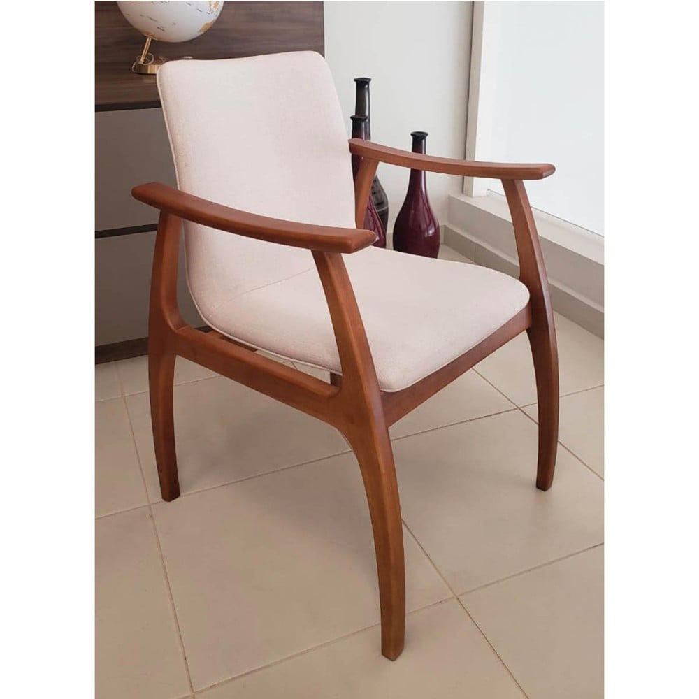 Cadeira Areta Estofado Anatômico Design Contemporâneo Design by Estúdio Casa A