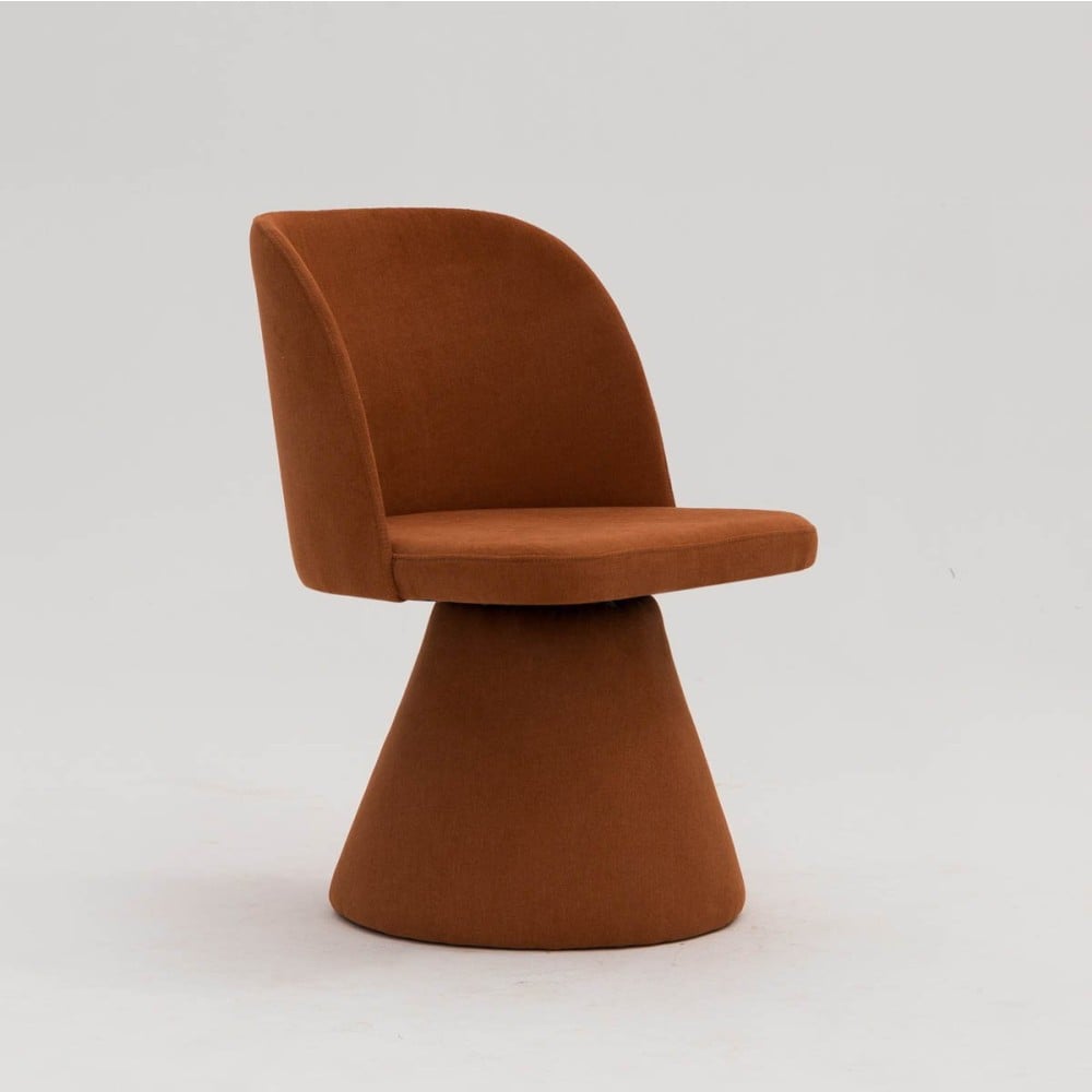 Cadeira Giratória Hyllis Estofada Base Aço Revestido Design Sustentável