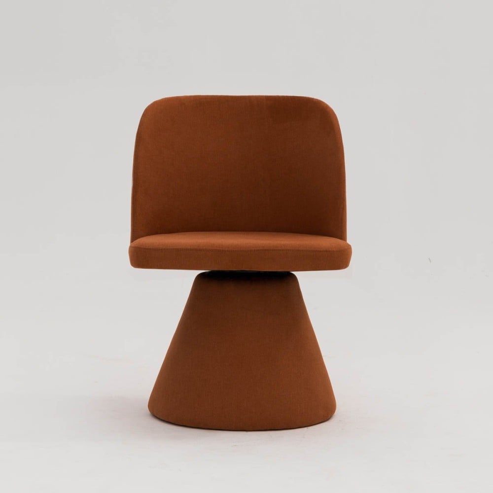 Cadeira Giratória Hyllis Estofada Base Aço Revestido Design Sustentável