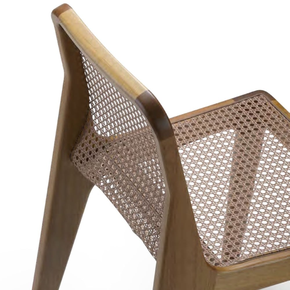 Cadeira Kysara Concha em Rattan Estrutura Madeira Maciça Design Premiado by Aciole Félix