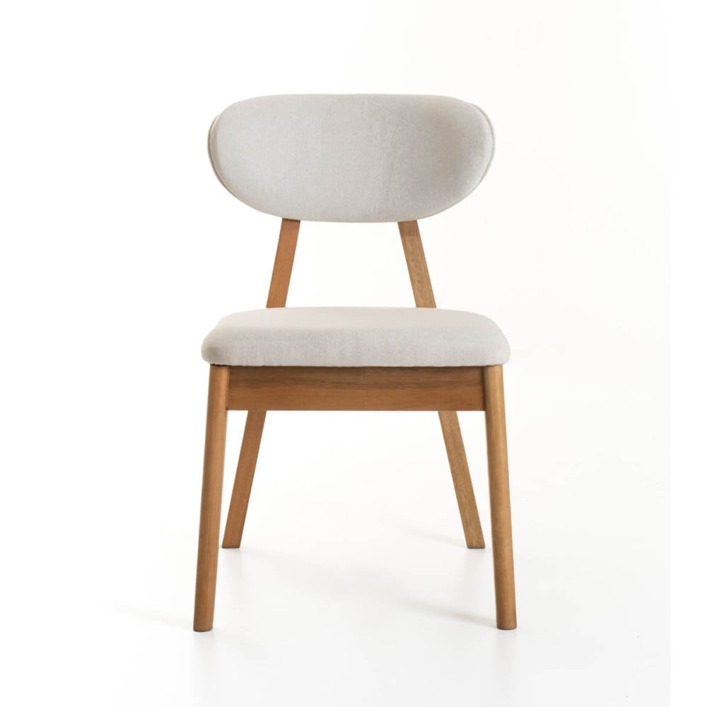 Cadeira Lila Encosto Anatômico Base Madeira Design Contemporâneo