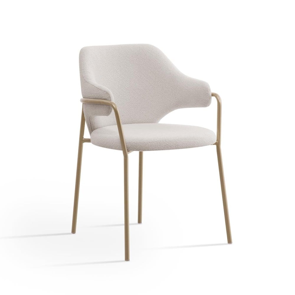 Cadeira Livinia Estofada Estrutura Aço Carbono Pintura Eletrostática Design Moderno