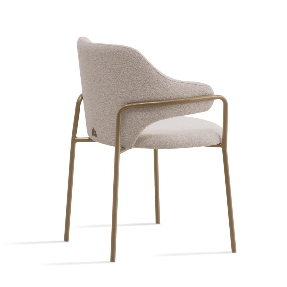 Cadeira Livinia Estofada Estrutura Aço Carbono Pintura Eletrostática Design Moderno