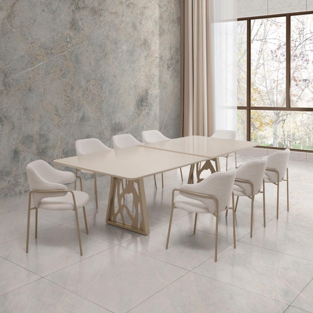 Cadeira Livinia Estofada Estrutura Aço Carbono Pintura Eletrostática Design Moderno