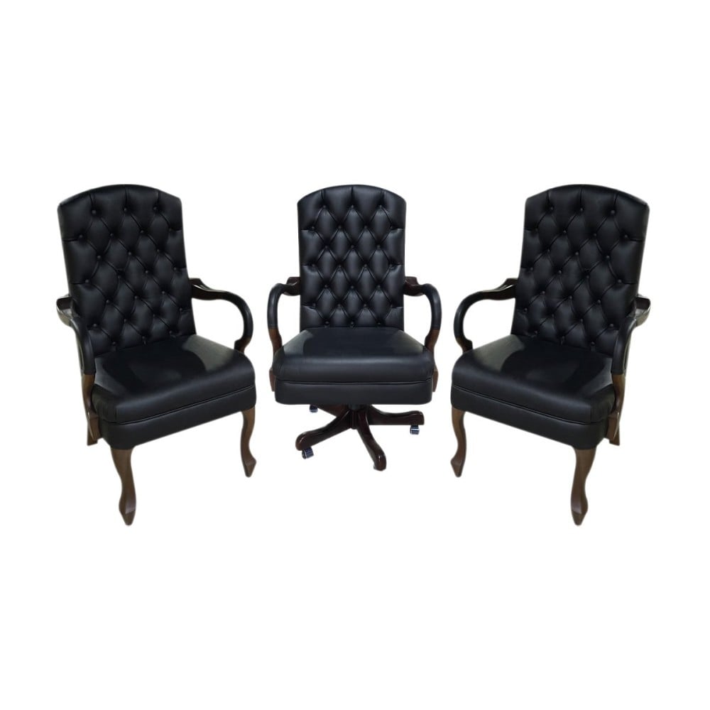 Cadeira Luxo Capitonê Design Clássico