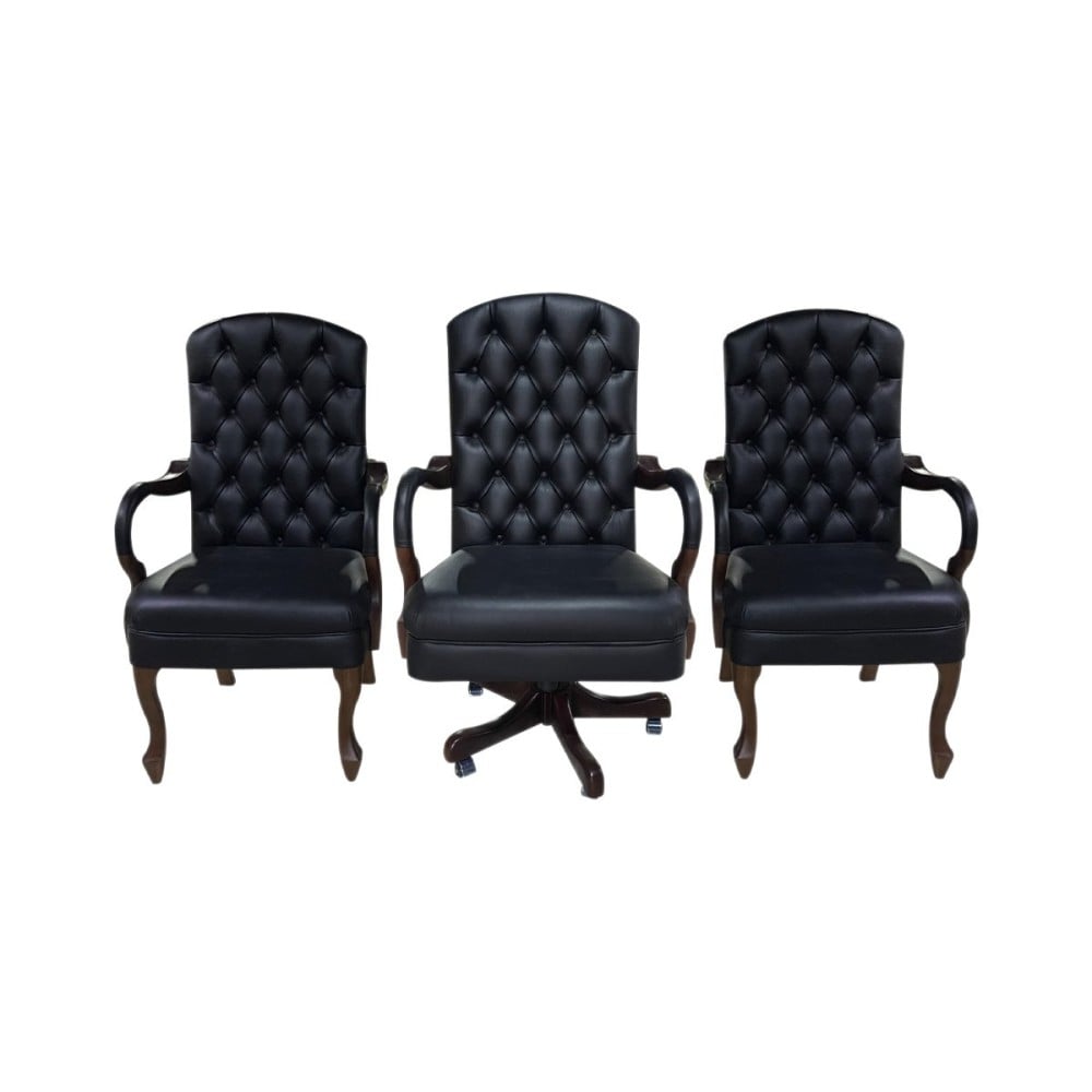 Cadeira Luxo Capitonê Design Clássico