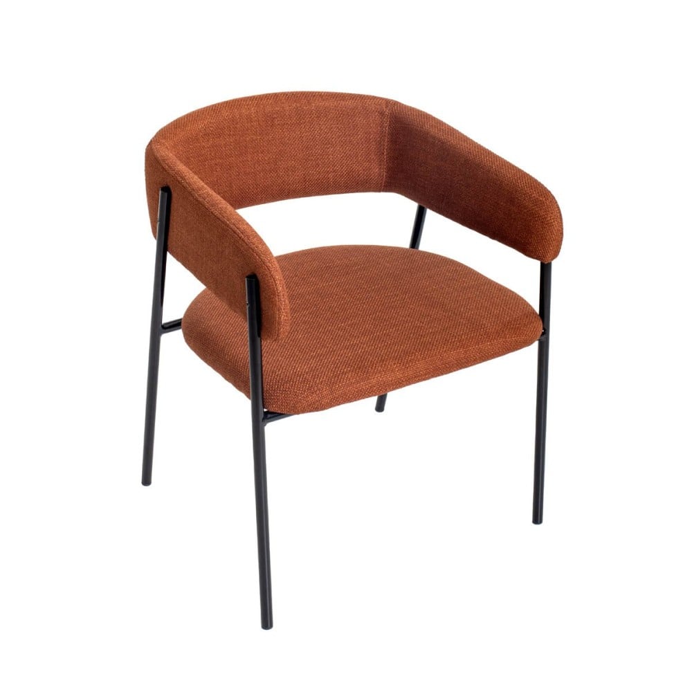 Cadeira Semilla Estofada Encosto Multilaminado Estrutura Aço Carbono Design Contemporâneo