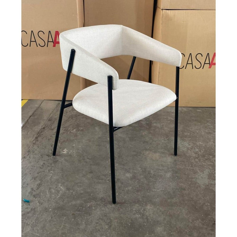 Cadeira Semilla Estofada Encosto Multilaminado Estrutura Aço Carbono Design Contemporâneo