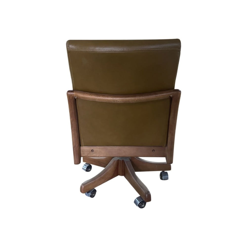 Cadeira Giratória VK Madeira Maciça Design by Vladimir Kagan