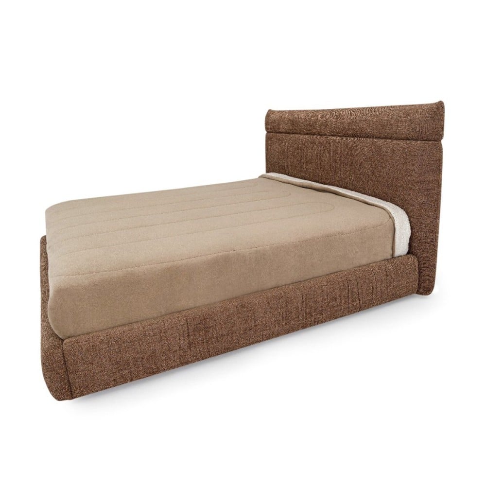 Cama Elysier Estofada com Cabeceira Gomada