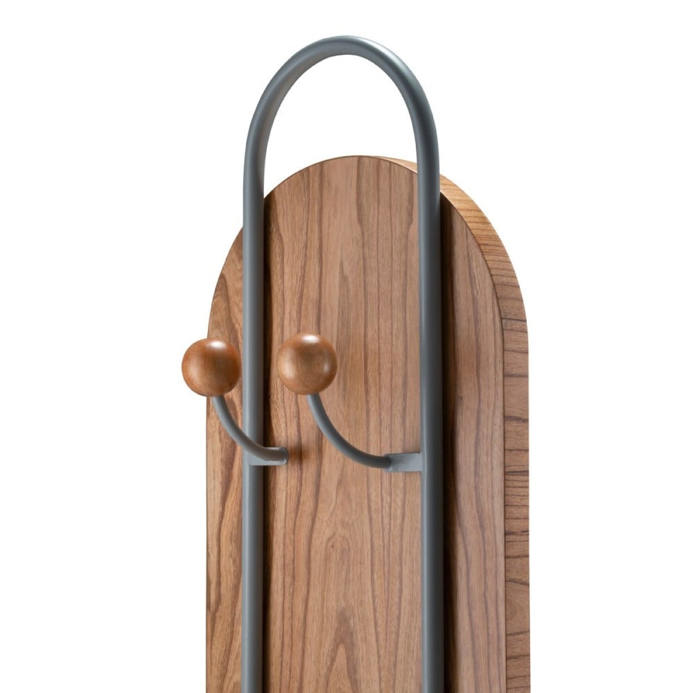 Espelho Giratório Astra Moldura Laminada e Ganchos Ocultos Estrutura em Aço Carbono Base em Madeira Design by Studio Oune