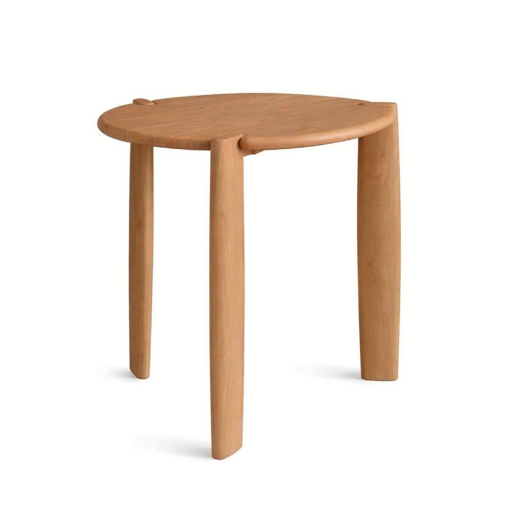 Mesa Bistrô Faye Tampo Redondo Estrutura Madeira Maciça Tauari Design by Studio 3 Design