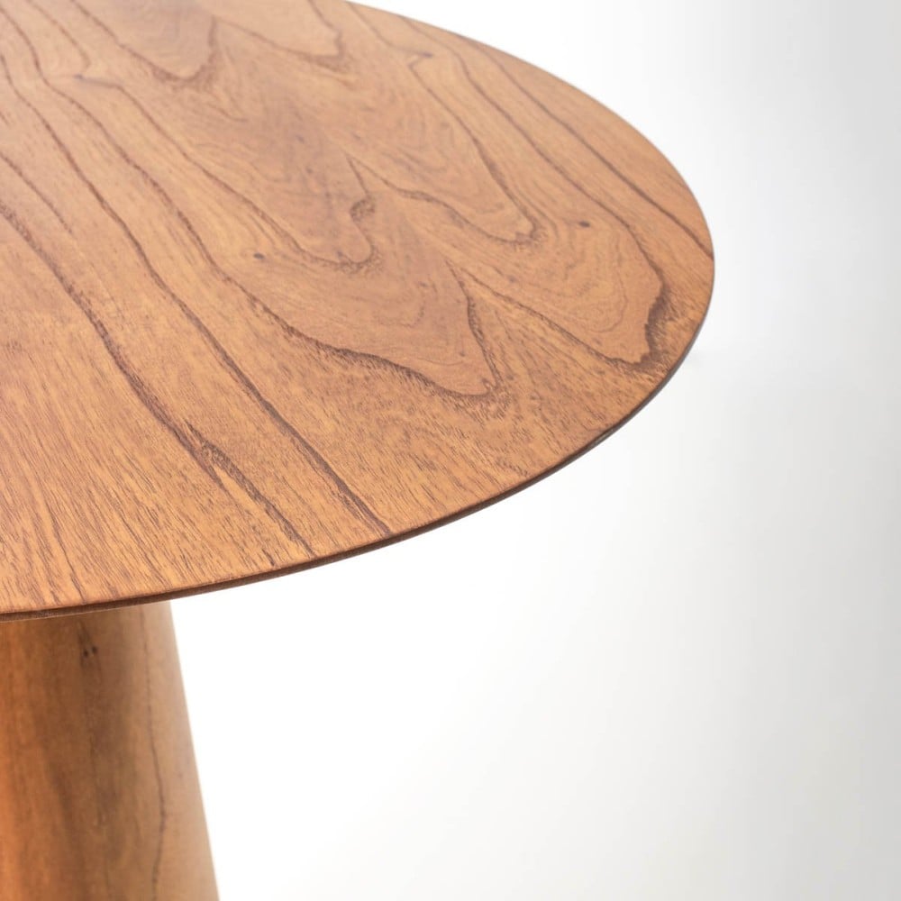 Mesa Bistrô Jaxon Tampo Redondo e Base Cônica em Madeira Laminada Tingida