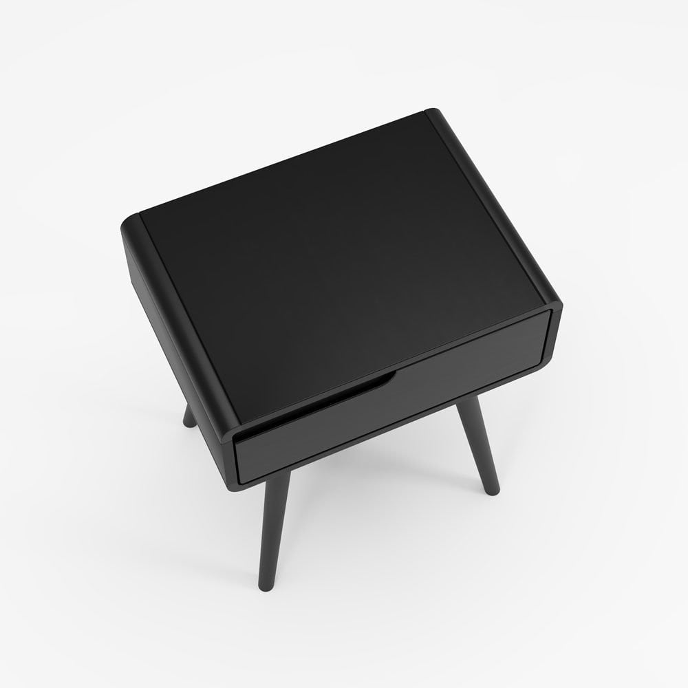 Mesa de Cabeceira Belkis com Gaveta Estrutura Madeira Eucalipto