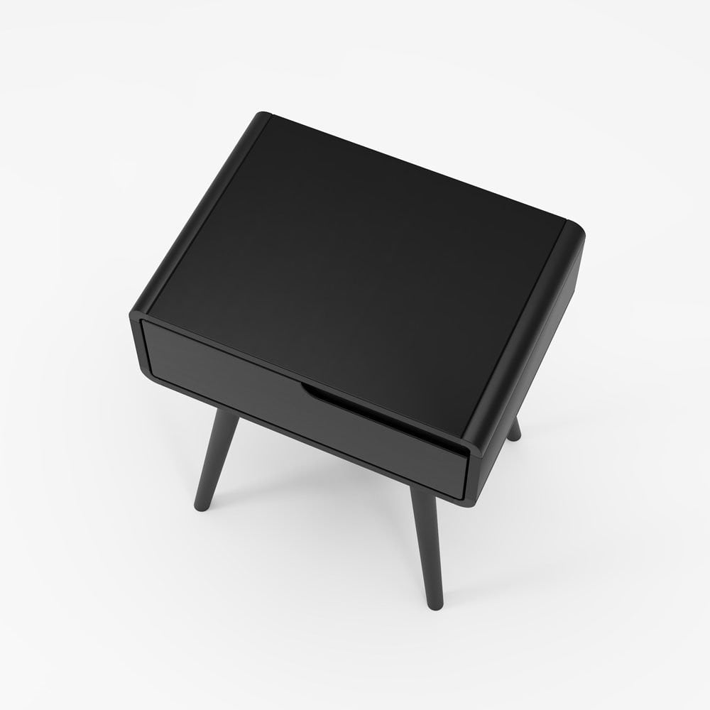 Mesa de Cabeceira Belkis com Gaveta Estrutura Madeira Eucalipto