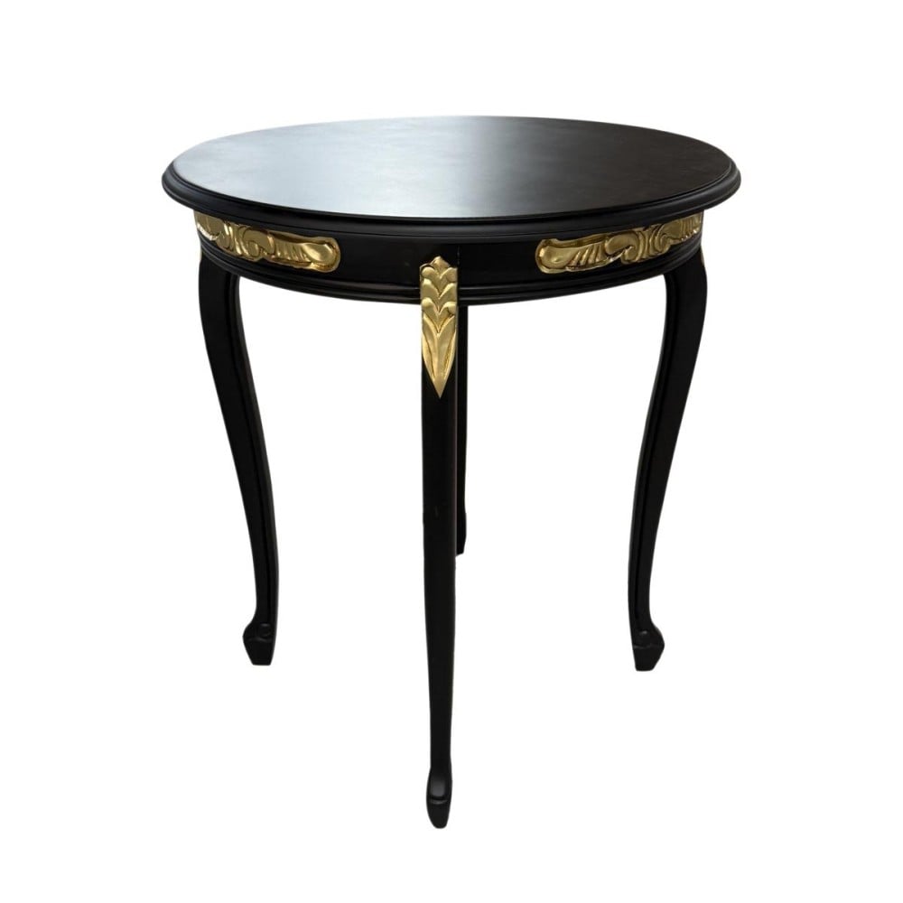 Mesa de Canto Provençal Entalhada em Madeira com Pinturas Personalizadas