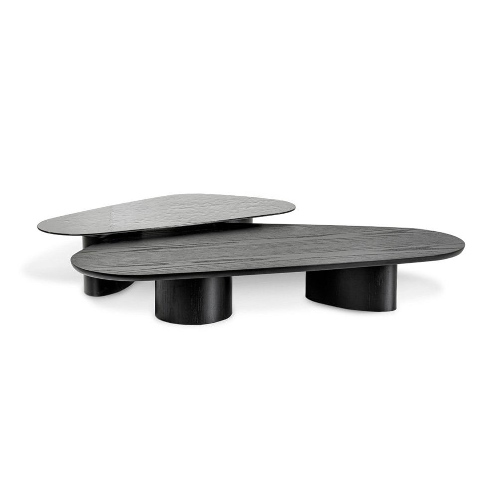 Mesa de Centro Éden Design Orgânico Estrutura Lâmina de Madeira