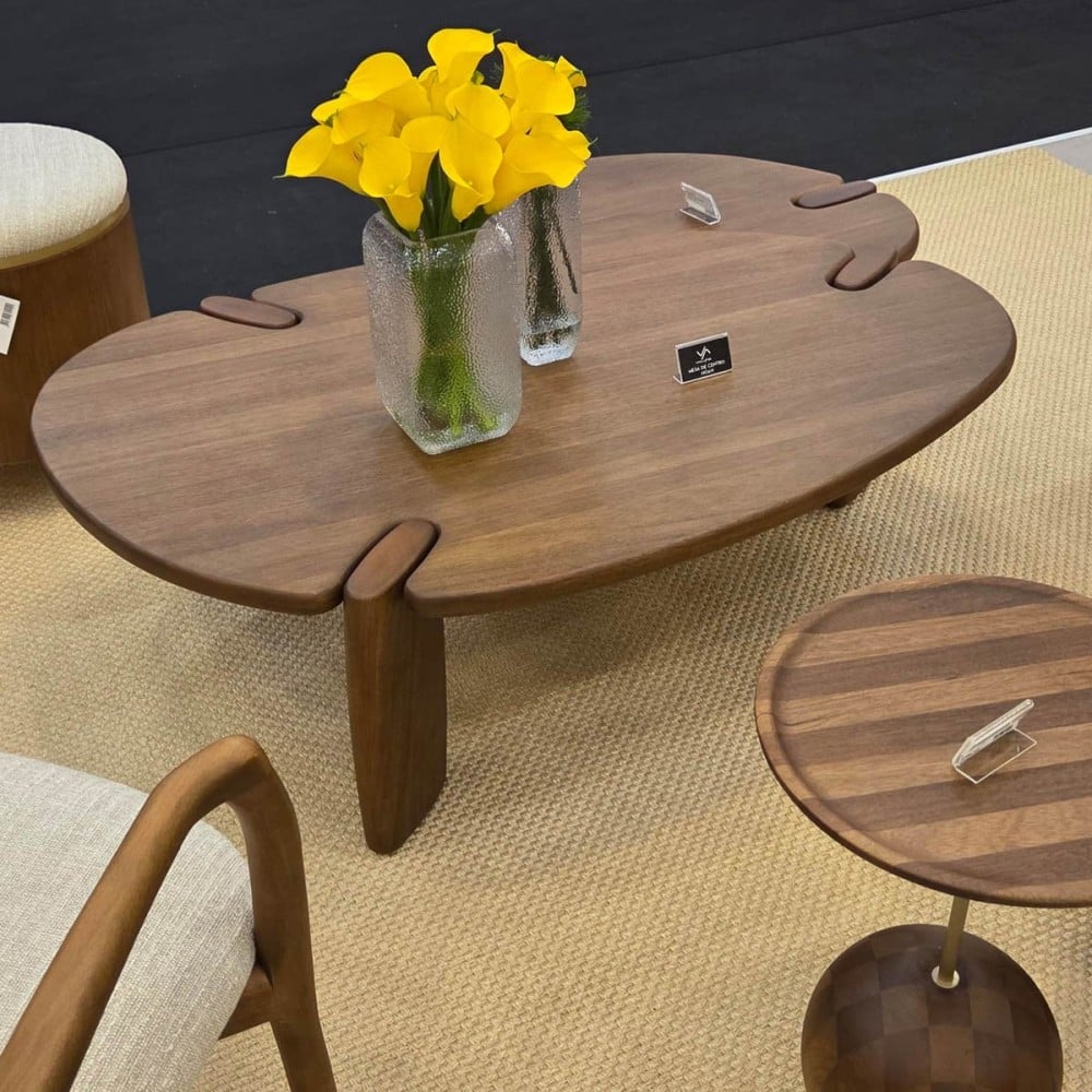 Mesa de Centro Faye Duo II Tampo Laminado Bases em Mineral Design by Studio 3 Design