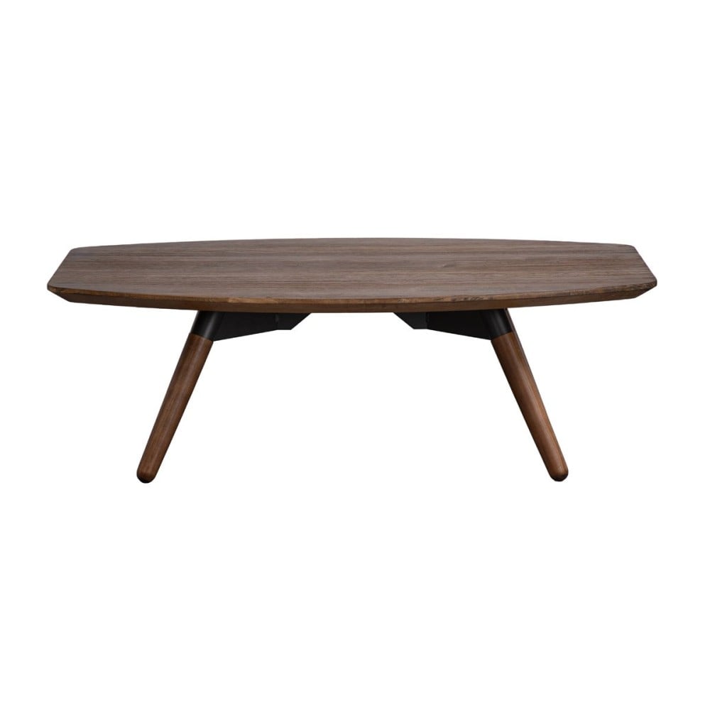 Mesa de Centro Ondra em Madeira de Reflorestamento com Tampo Orgânico e Pés Inclinados Designer by Pedro Mendes