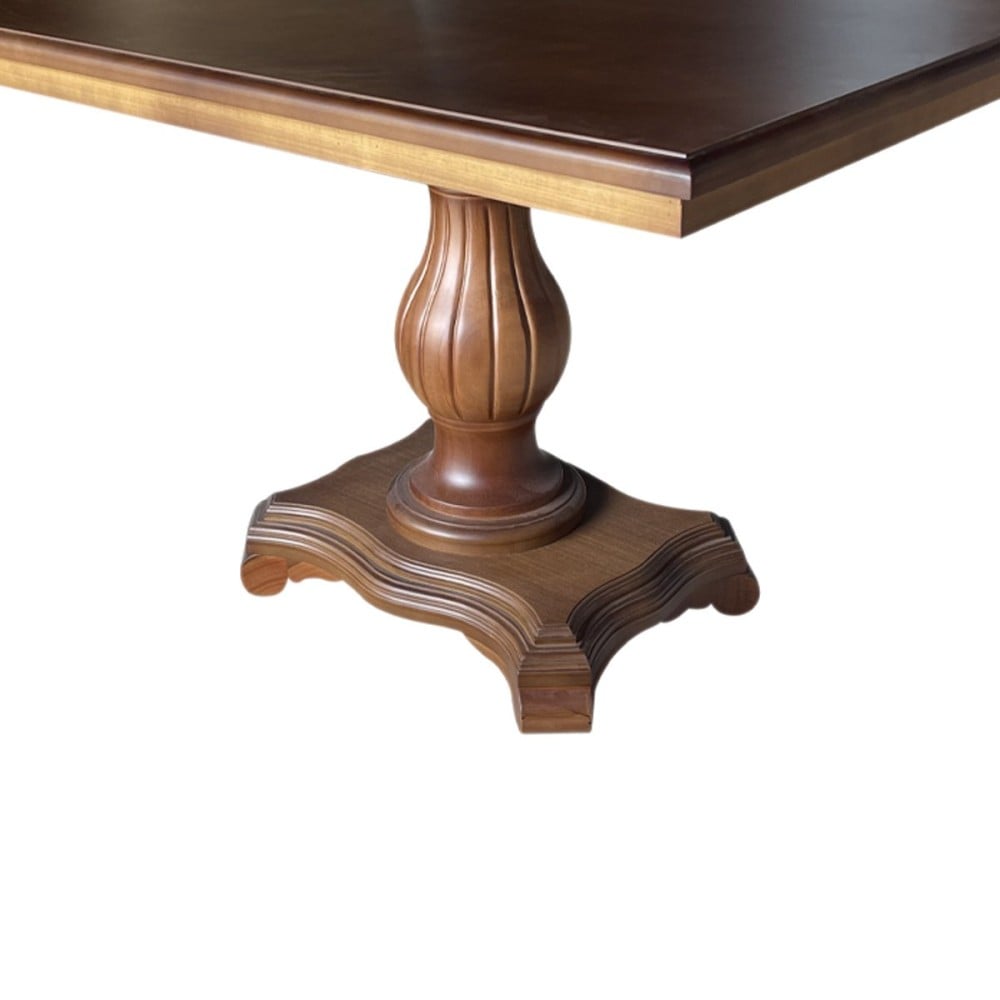 Mesa de Jantar Antique Retangular Madeira Maciça Design Clássico