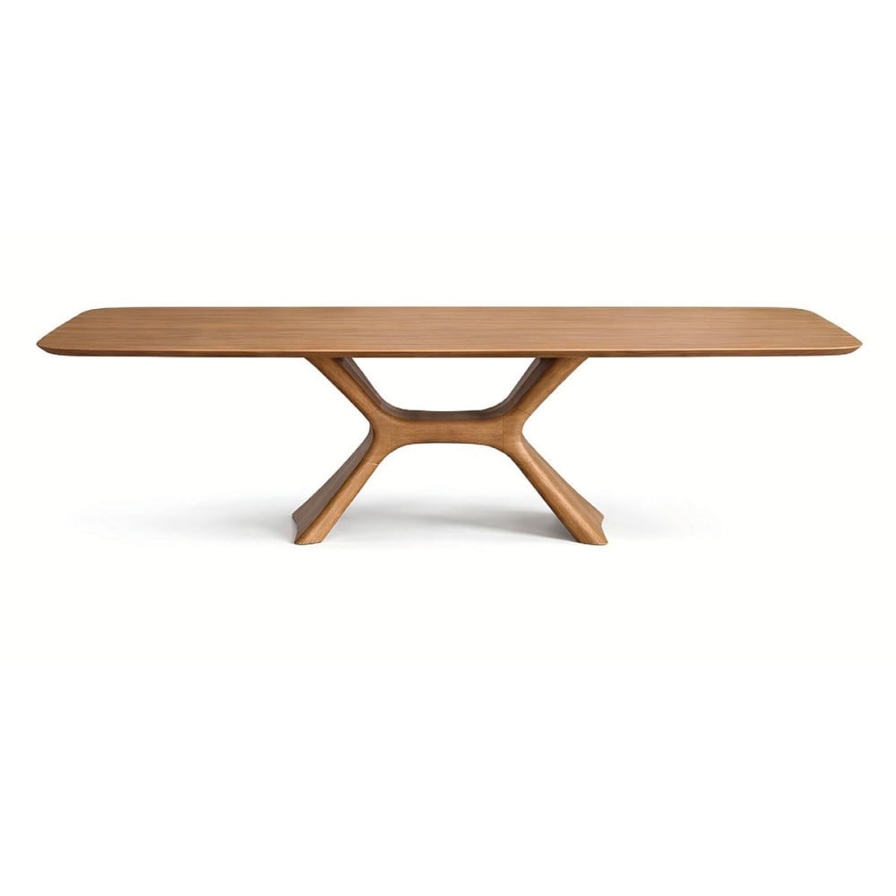 Mesa de Jantar Magara Design Barril Tampo Lâmina Nogueira Base Laminada Design by Studio Traço