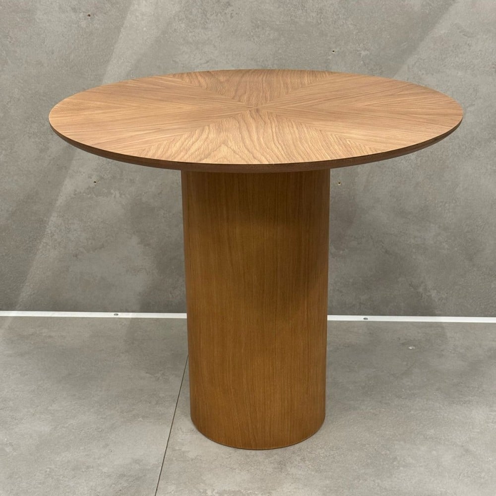 Mesa Lateral Zidara Redonda Estrutura Madeira de Manejo Design by Studio 3 Design