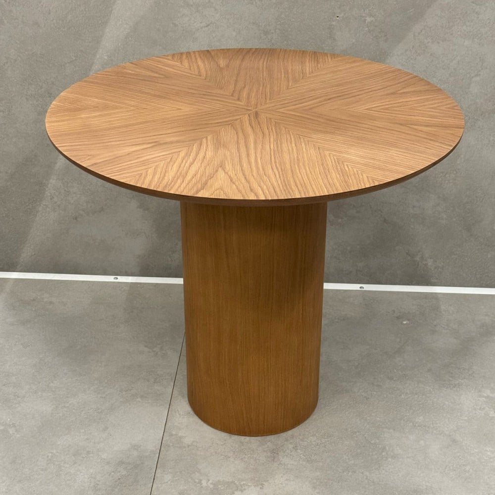 Mesa Lateral Zidara Redonda Estrutura Madeira de Manejo Design by Studio 3 Design