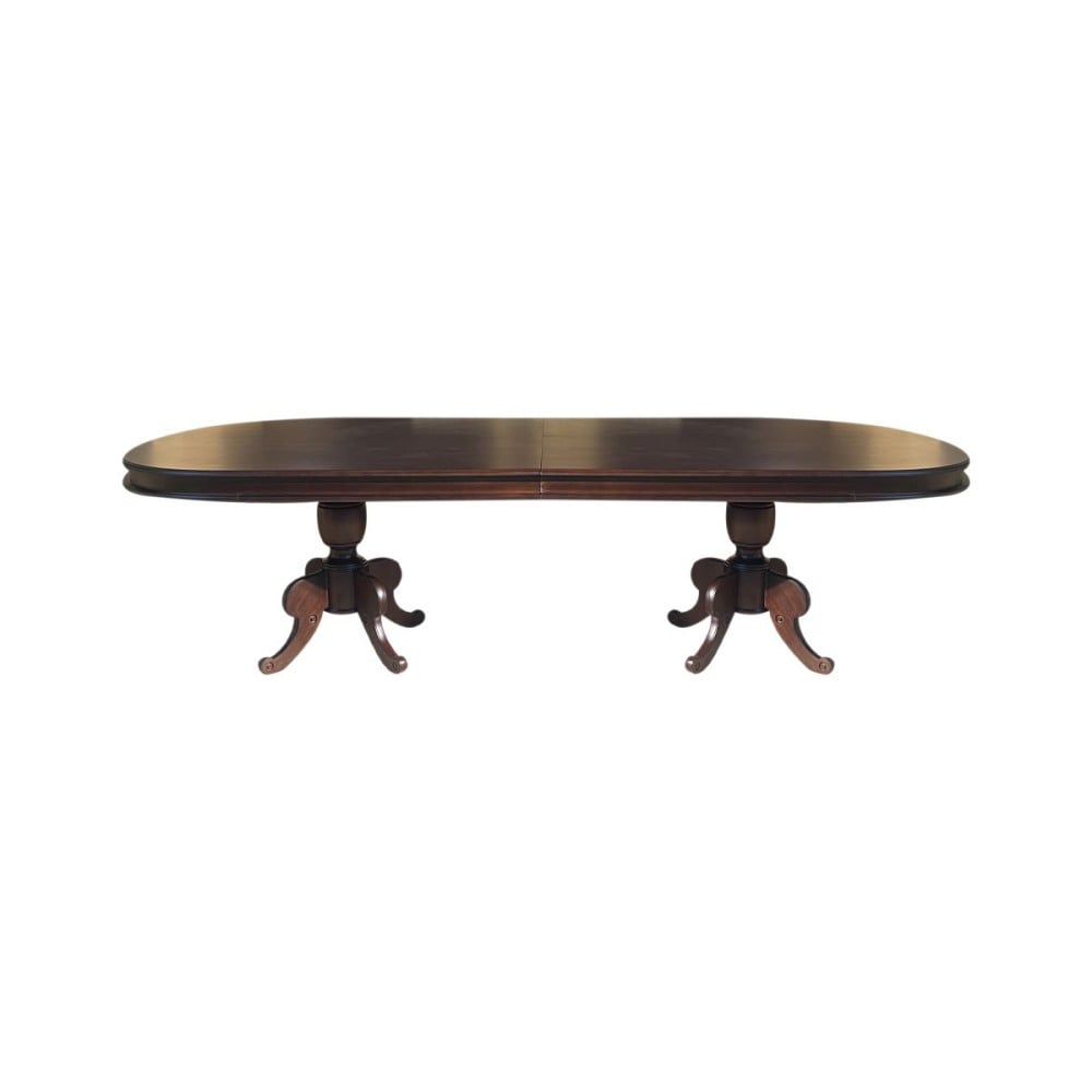 Mesa de Jantar Madri Oval Madeira Maciça Eucalipto Design Clássico