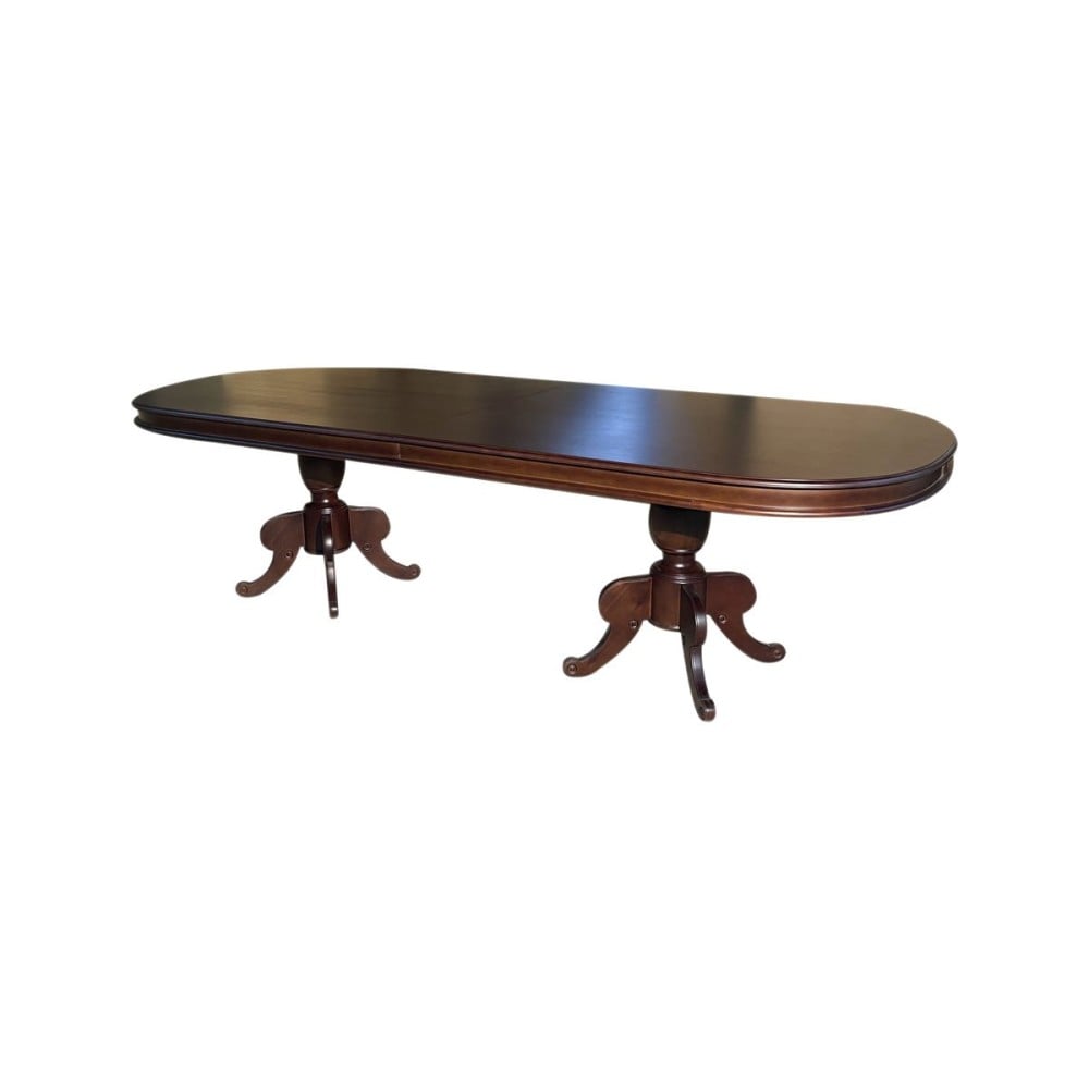 Mesa de Jantar Madri Oval Madeira Maciça Eucalipto Design Clássico
