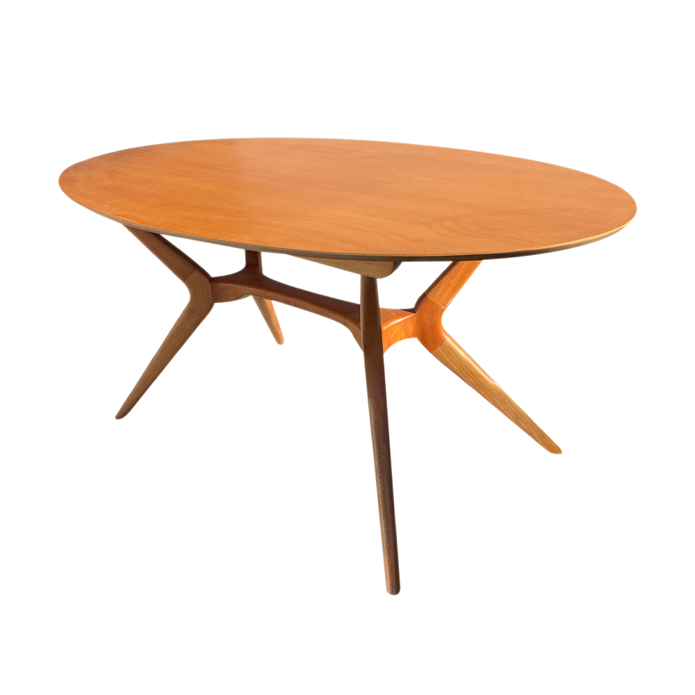 Mesa de Jantar Pé Palito Oval 