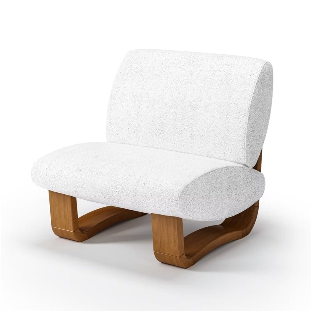 Poltrona Avere Estofada Detalhe em Couro Estrutura em Madeira Eucalipto Design Jhoel Silva