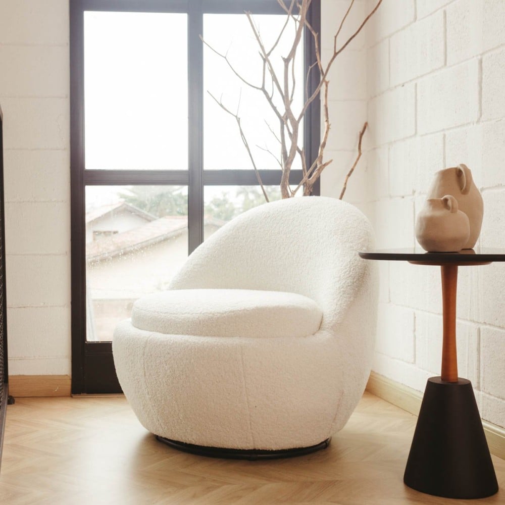 Poltrona Giratória Hayika Estofada Base Aço Design Sustentável
