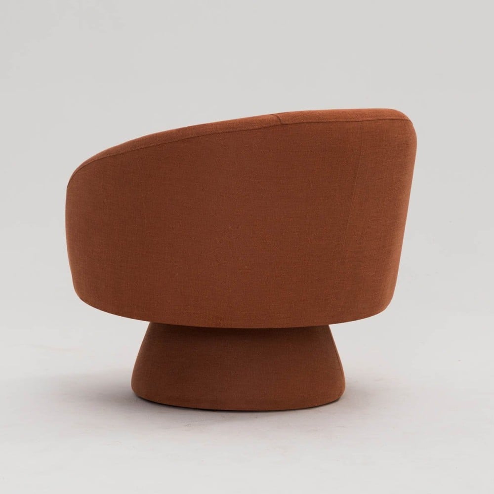 Poltrona Giratória Hyllis Estofada Base Aço Revestido Design Sustentável