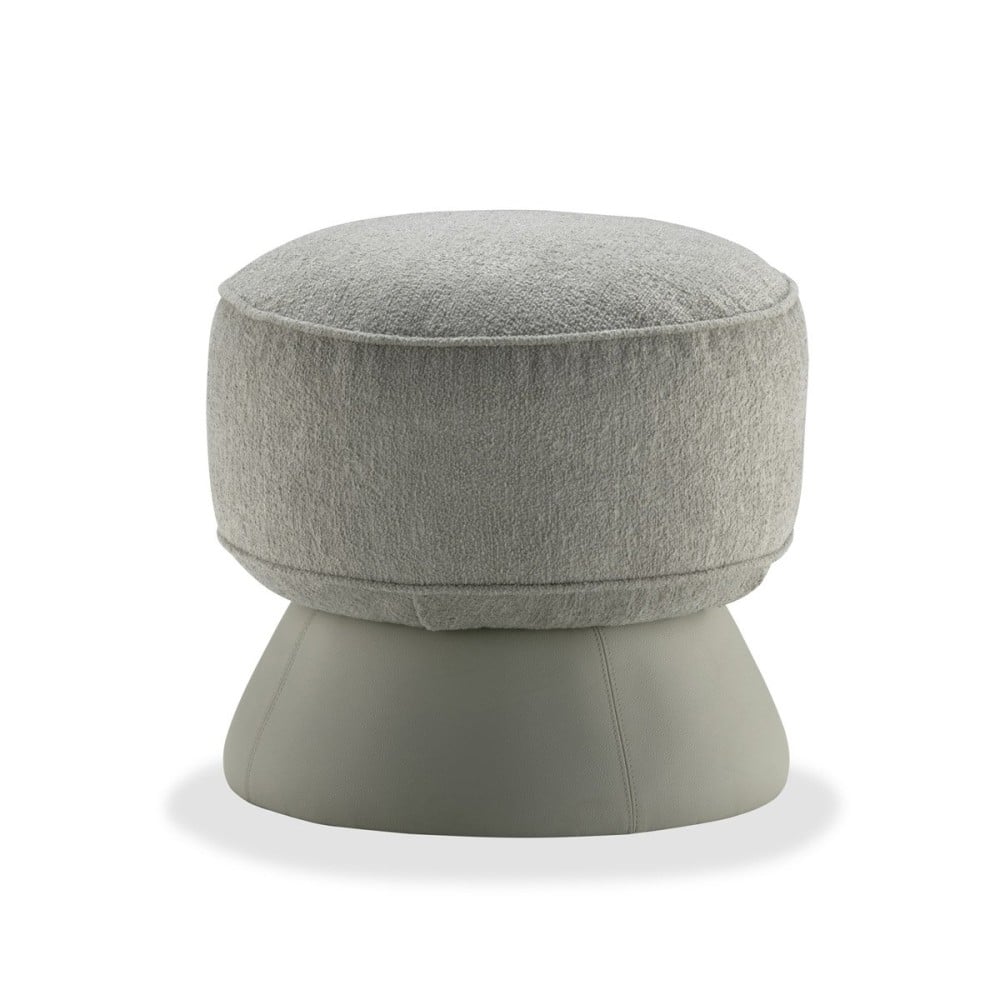 Puff Nusa Redondo Estofado com Base Revestida Design by Stúdio +A!