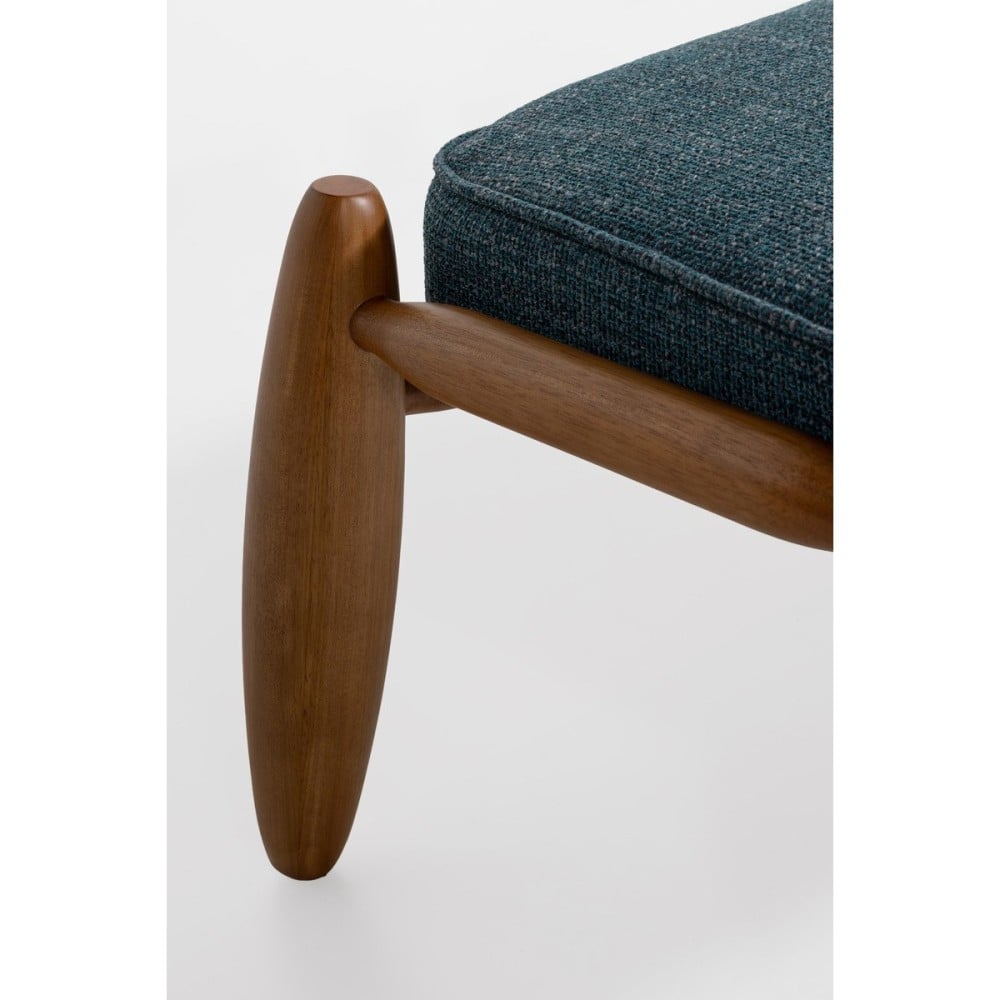 Puff Manthelle Assento com Almofada Retangular Estrutura em Madeira Tauari Design by M7 Estúdio