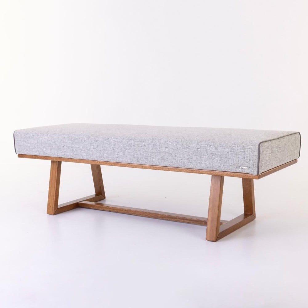 Recamier Lois Estofado Estrutura Madeira Eucalipto Design Exclusivo Acabamento Premium
