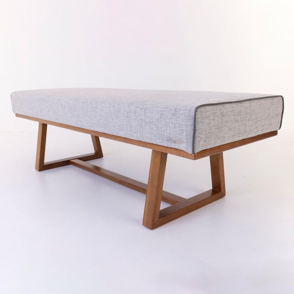 Recamier Lois Estofado Estrutura Madeira Eucalipto Design Exclusivo Acabamento Premium