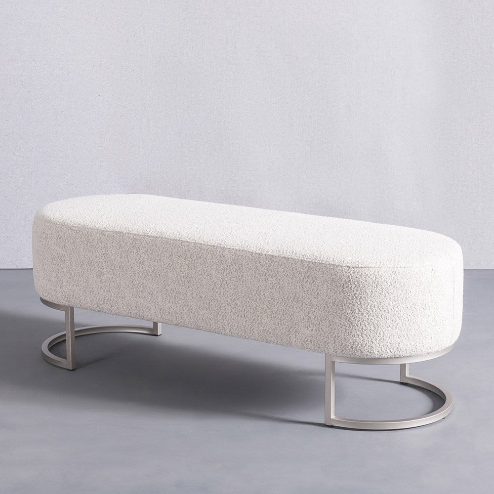 Recamier Zhayo Estofado Base Aço Carbono Pintura Metalizada