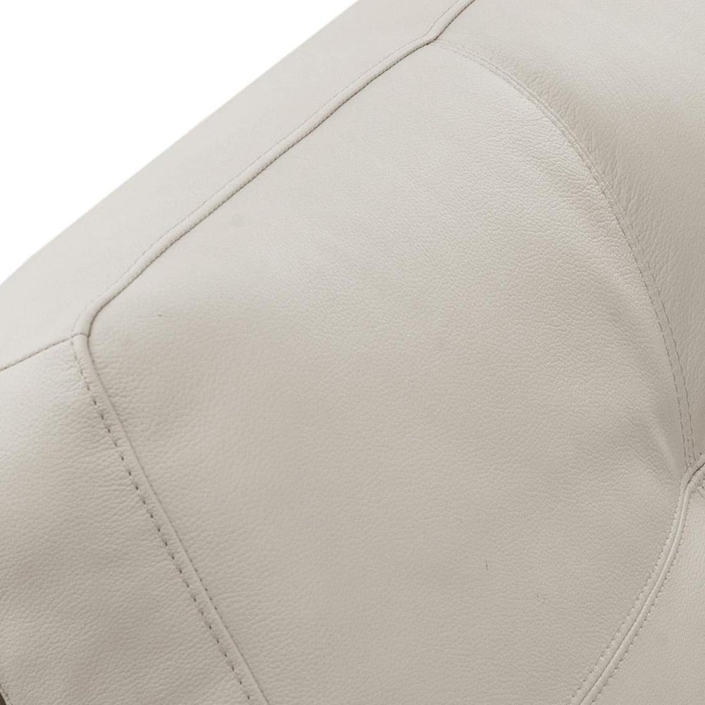 Sofá Bellure 2 Módulos Couro Natural Estrutura Madeira de Lei Eucalipto Pés em Aço Design Artesanal